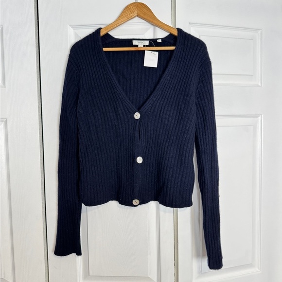 Vince Ribbed 100% Cashmere Cardigan - Picture 2 of 6